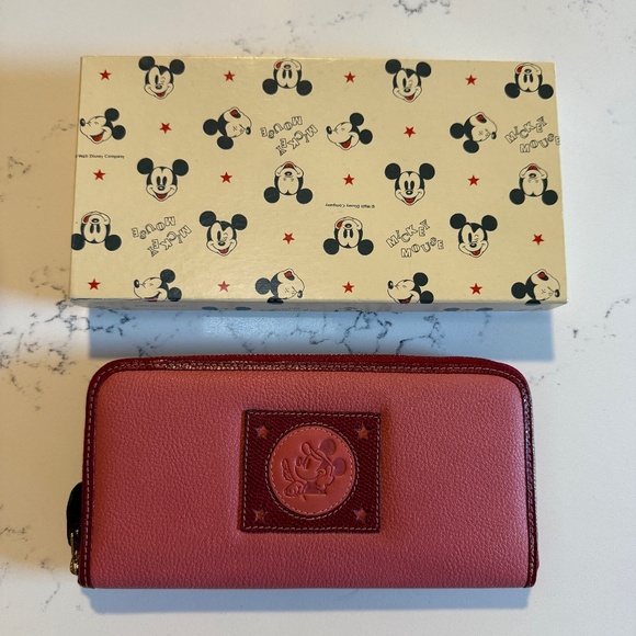 Mickey Mouse Red Long Continental Wallet - Picture 1 of 3